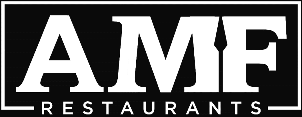 White AMF Restaurants Logo